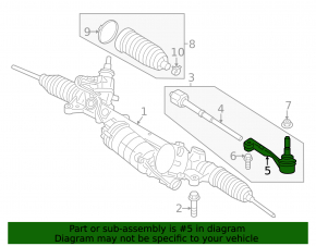 Right steering tip for BMW 2 G42 22-25