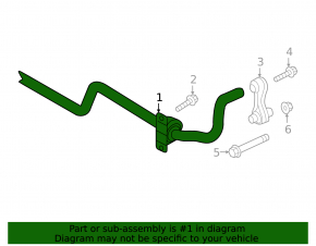 Rear stabilizer bar for VW Atlas 20-24