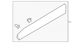 Door trim lower front left Audi Q7 16-19