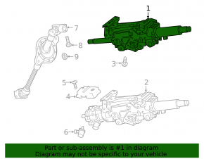 Steering column Audi A6 C8 19- with electrical adjustment