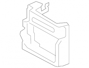 Right additional radiator bracket for BMW X7 G07 19-26 steel