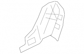 Black passenger seat trim, left side, BMW 7 G11 G12 16-19