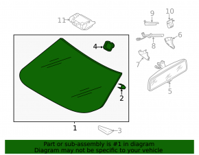 Windshield VW Passat b7 12-15 USA