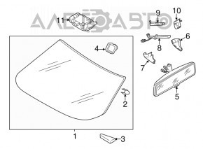 Windshield VW Passat b7 12-15 USA
