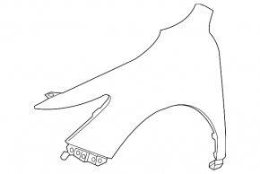 Front right wing Acura MDX 14-16 pre-rest