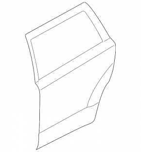Subaru Legacy 15-19 rear left door assembly