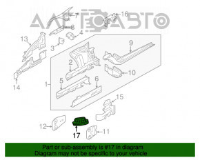 Water drain valve right on glass BMW X1 F48 16-22