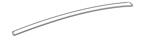 Upper rear right door molding Honda Civic XI FE/FL 22-26 Sport black