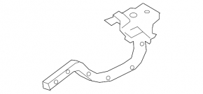 Trunk lid hinge left Kia Optima 16-