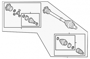 Front left half-shaft drive for Audi Q5 18-25