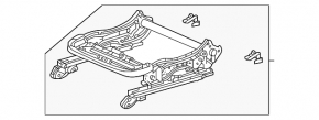 Left passenger seat runner for Honda Accord 2023-24 without frame