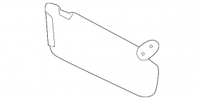 Right visor for Kia Sorento 21-24 HEV, PHEV, gray for panoramic windows