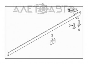Left threshold Kia Sorento 16-20