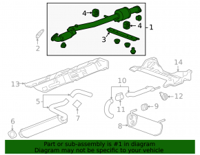 Intake pipe with catalytic converter Chevrolet Cruze 11-15