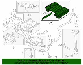Intake manifold Porsche Cayenne 958 11-17 3.6