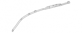 Right side curtain airbag for Mercedes W167 GLE 350 450 20-24, 2-row, rusty squib