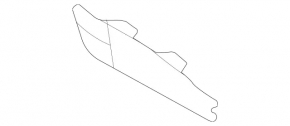 Right front bumper lip trim for Mercedes GLC 300 20-22 for parking sensors, structure