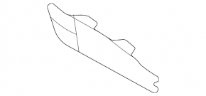 Right front bumper lip trim for Mercedes GLC 300 20-22 for parking sensors, structure