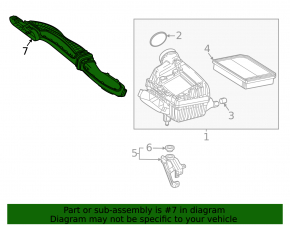 Air duct from the air intake Mercedes H247 GLA 20-26 M260