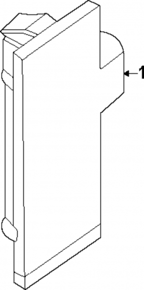 Dimensions of the rear bumper left Ford Bronco Sport 21-25