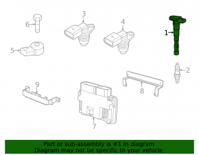 Ignition coil VW Jetta 11-18 USA 1.4T
