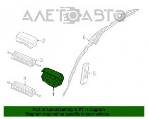 Airbag in steering wheel driver Chrysler 200 15-17
