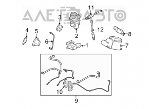Lambda probe second Subaru Outback 10-12 2.5