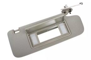 Right visor for Chevrolet Volt 11-15, light gray, without hook