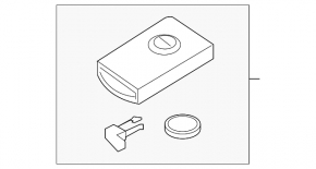 Key fob Volvo V90 17-21 usa T5, T6