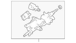 Steering column Lexus LS460 LS600h 07-09