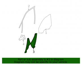 Front left window lift mechanism for BMW 3 E90 E92 07-12