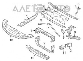 Right hood-wing seal for BMW 7 G11 G12 16-19