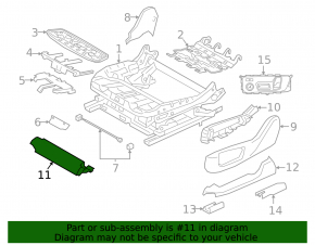 Lower passenger seat trim BMW X5 G05 19-22 black, front