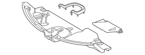 Toyota Sienna 21-24 TV trim with grille
