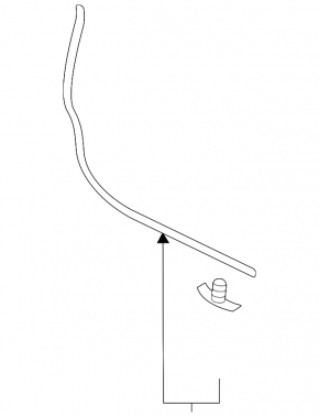 Door seal front right VW Golf 15-