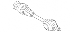 Front left half-shaft drive VW Tiguan 09-16 manual transmission