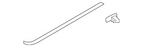 Subaru Outback 15-19 Front Left Door Seal Lower