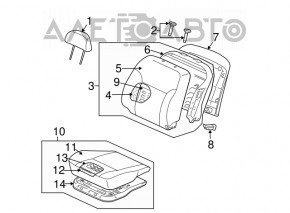 Mitsubishi Galant 04-07 driver's seat without airbag