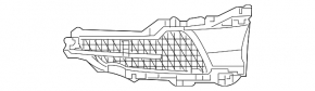 Front bumper grille left Acura MDX 17-20 rest