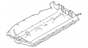 Bottom protection left Nissan Murano z52 15-24