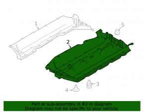 Bottom protection left Nissan Murano z52 15-24