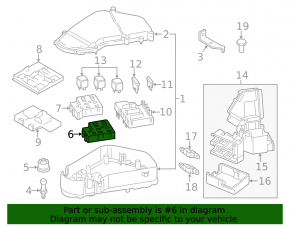 Fuse box under the dashboard right Porsche Cayenne 958 11-17 Hybrid