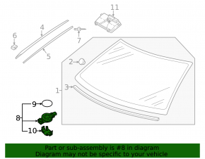 Rain sensor for VW Jetta 20-26