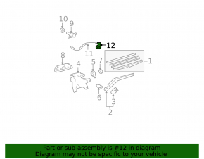 Toyota Highlander 2013 Rear Window Washer Nozzle