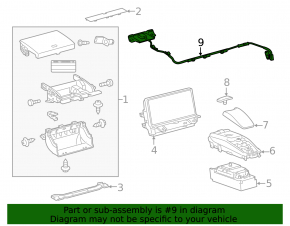 Navigation Antenna Lexus CT200h 11-17