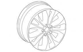 Wheel disk R20 x 8.5J Audi Q5 8R 13-17 curb