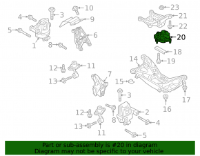 Automatic transmission cushion Audi Q5 80A 18-24
