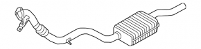 Downpipe Audi A4 B9 17-25 2.0T, MHEV