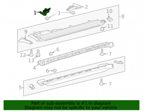 Jack front left Porsche Cayenne 958 11-17