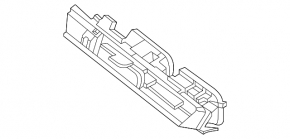 Kia K5 21-24 chrome central dashboard air duct deflector, with start-stop